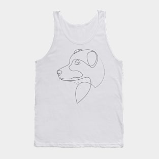 Australian Shepherd 2 - one line drawing Tank Top